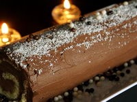Bûche de Noël au chocolat