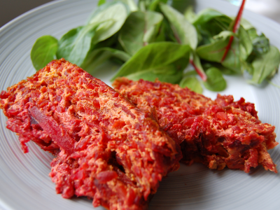 Flan de betteraves et radis noir