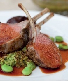 Carré d&rsquo;agneau rôti au four