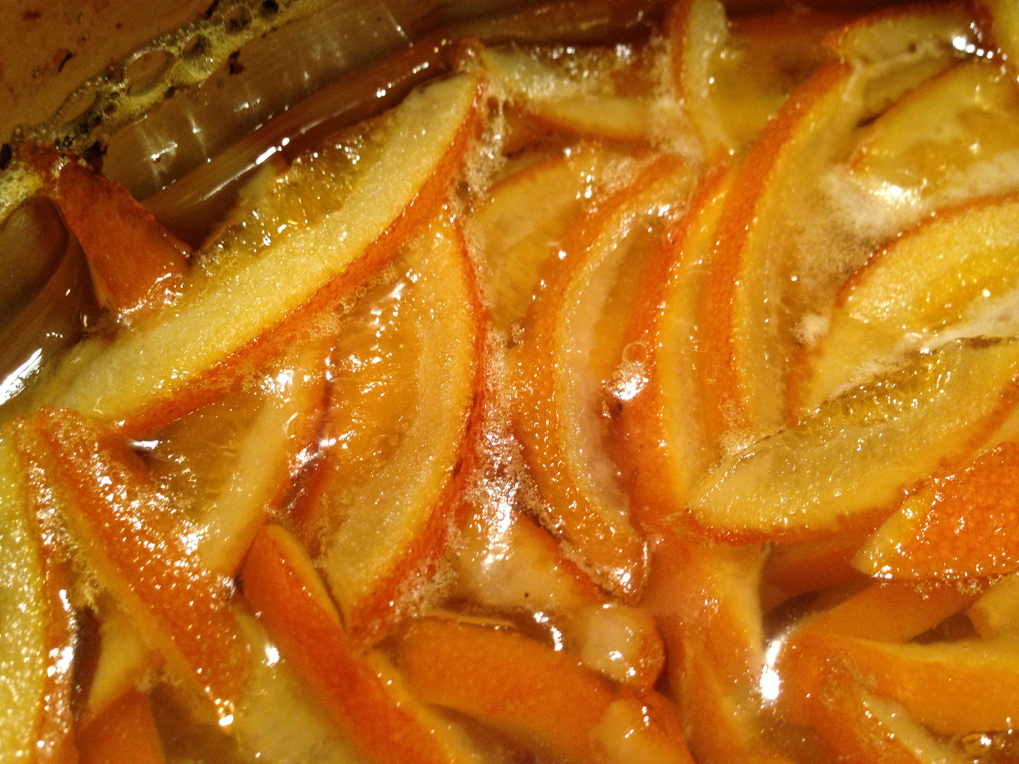 Ecorces d&rsquo;orange confite