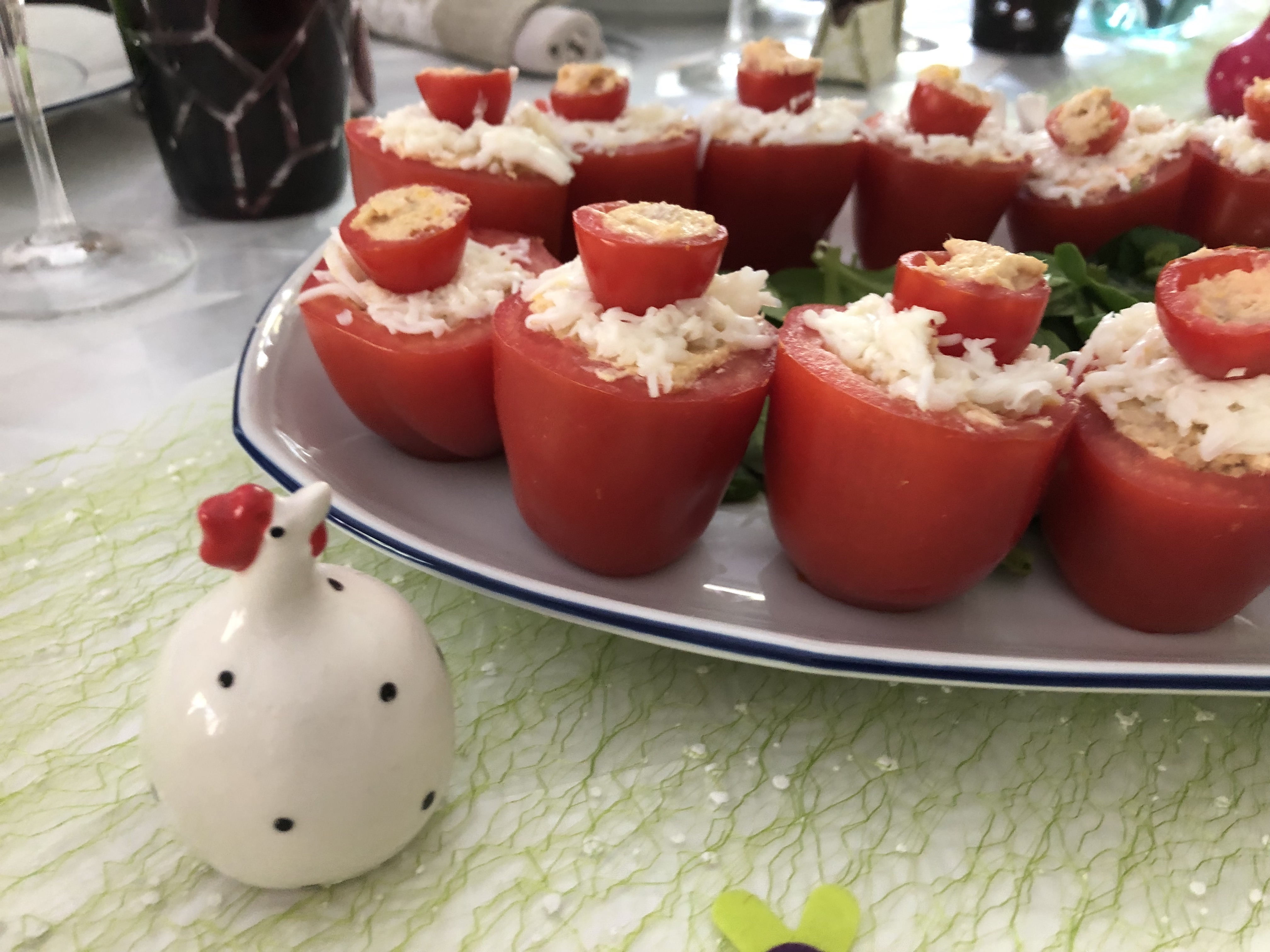 Tomate mimosa au thon