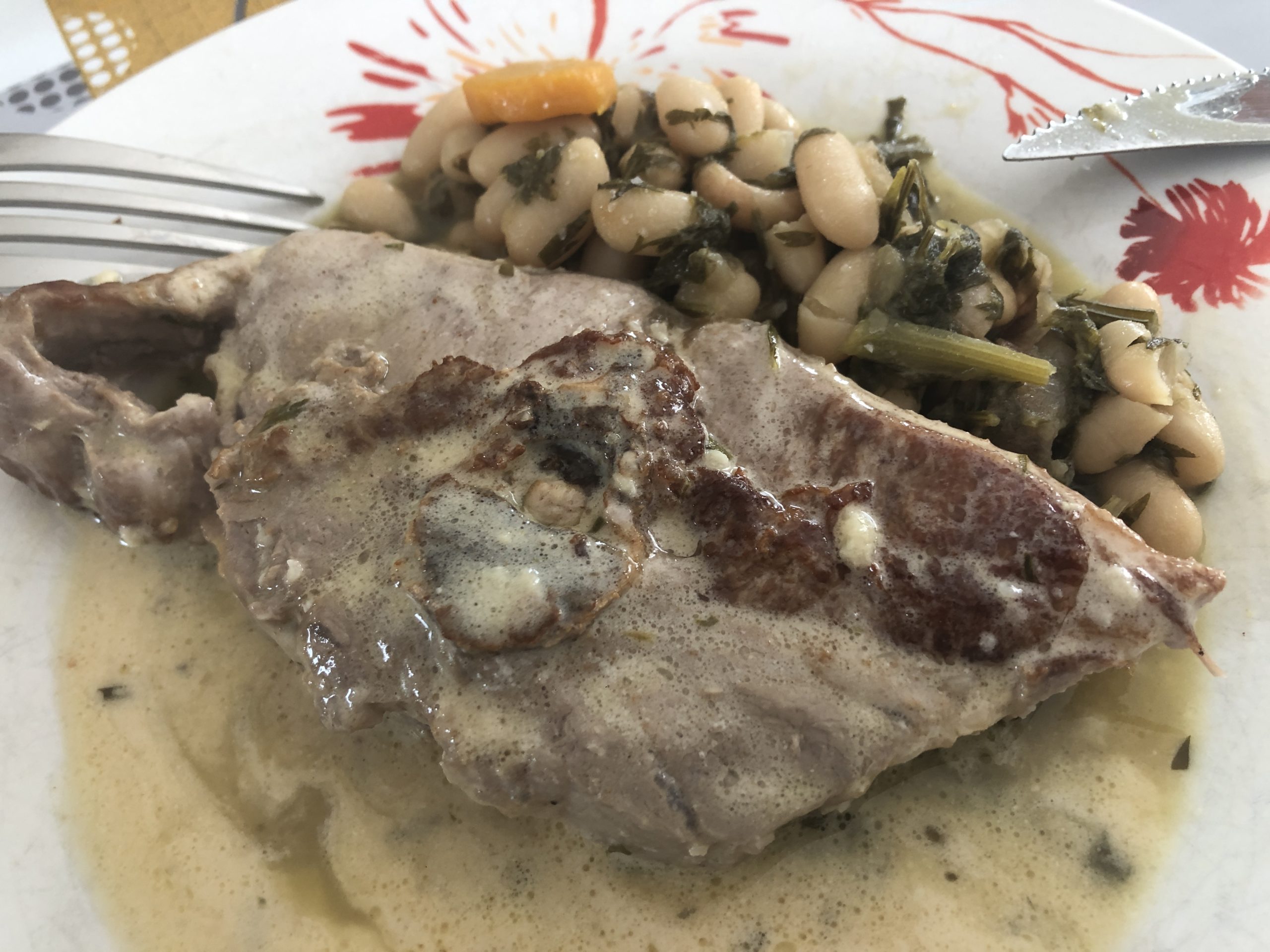 Côte d&rsquo;agneau double, ail et thym